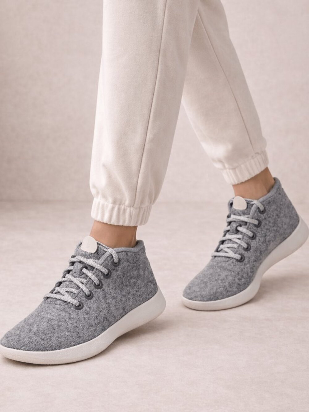 Allbirds Wool Runner-Up Mizzles Gray High Top Water-Repellent Sneaker W10